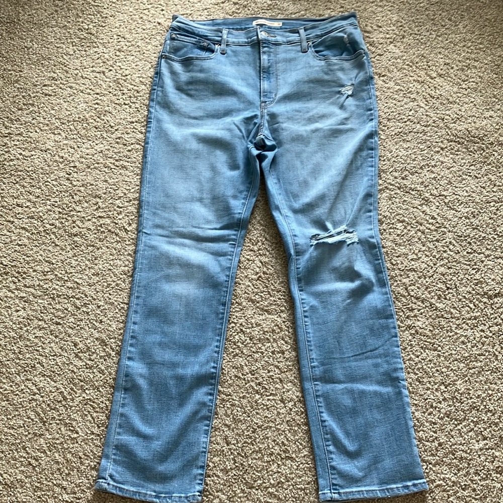 EUC High rise straight leg Levi